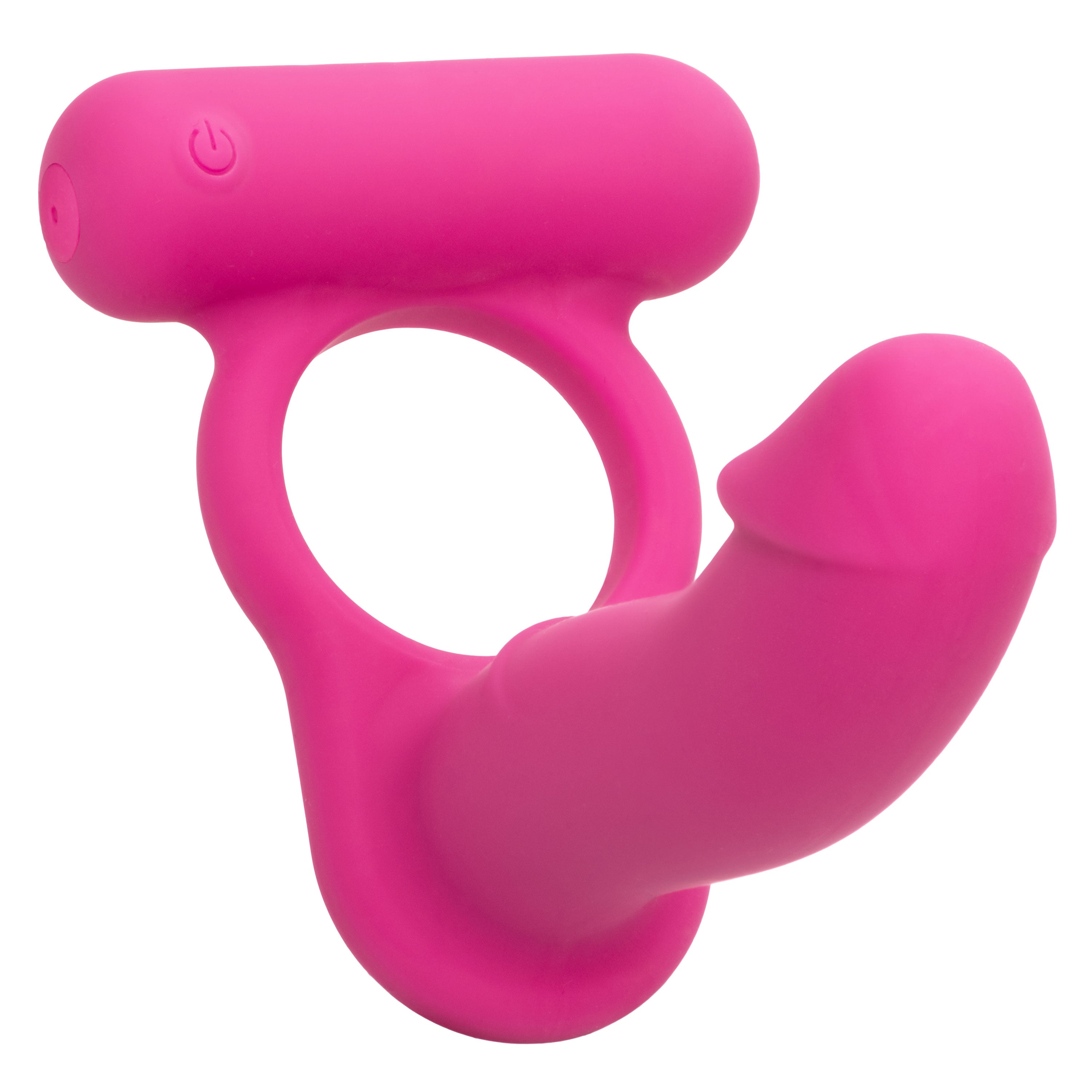 Silicone Rechargeable Double Diver Stimulator Cock Rings Vibrating