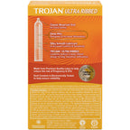 Trojan Ultra Ribbed Condoms – Deep Raised Ribs 12 Pack Condoms > Essentials > Condoms