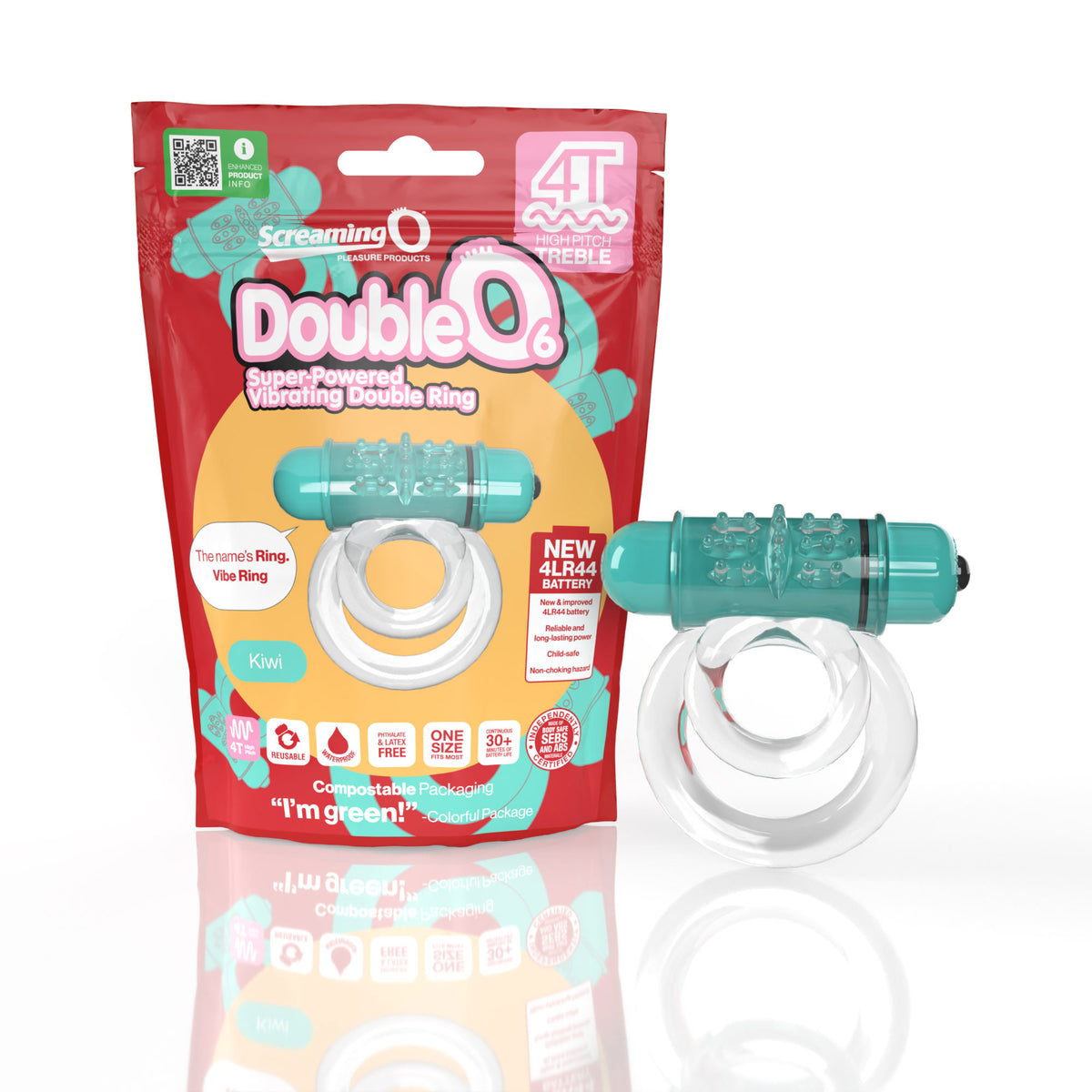 DoubleO 6 Vibrating Ring – 4T Motor Powerful Treble Vibration Ring > Cock Ring > Vibrating