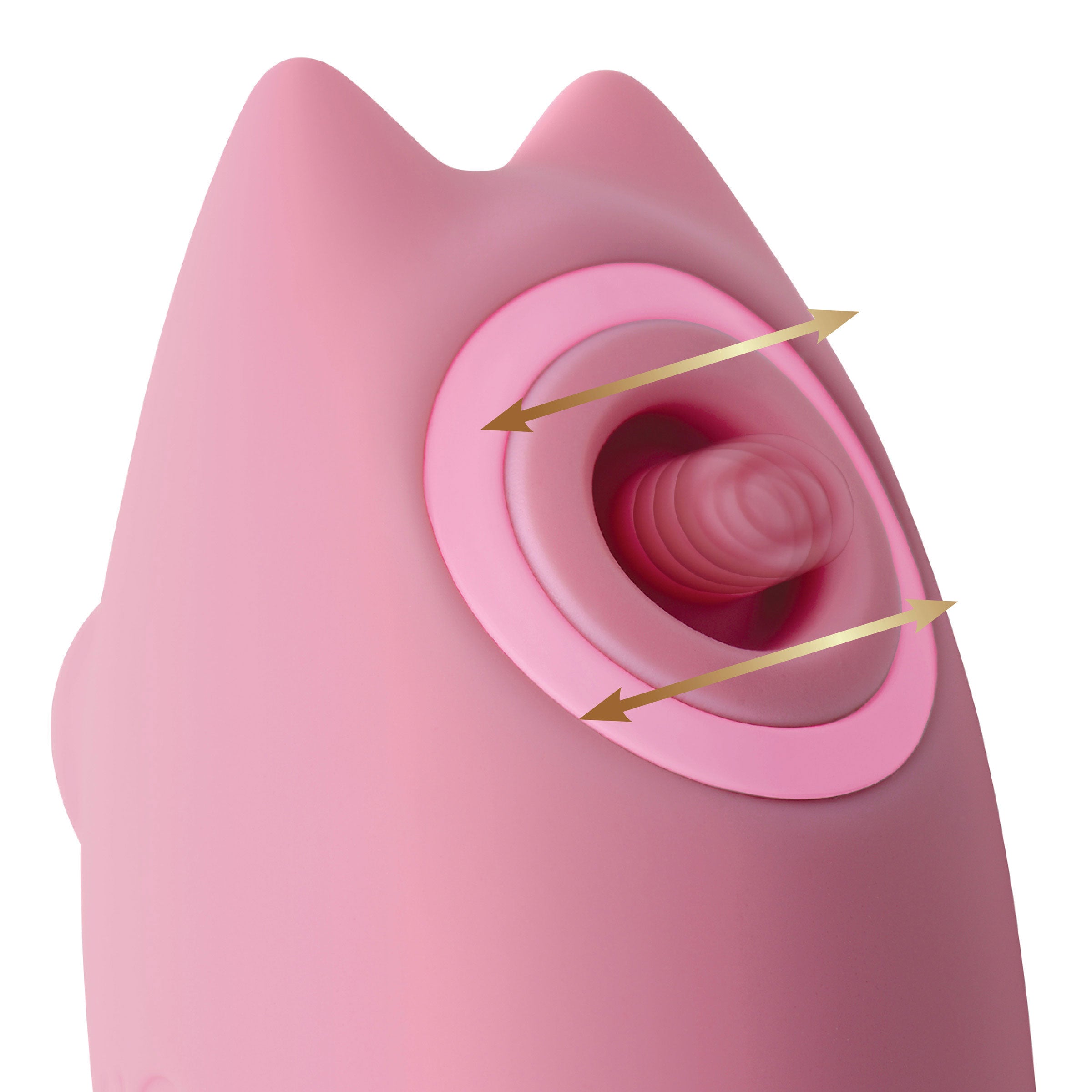 Shegasm Kitty Licker Triple Clit Stimulator Pink Vibrator Suction Stimulator