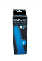 Glow In The Dark Periwinkle Dildo 8.5 Inch – Body Safe Flexible Dildo > Dildos > Realistic Dildos