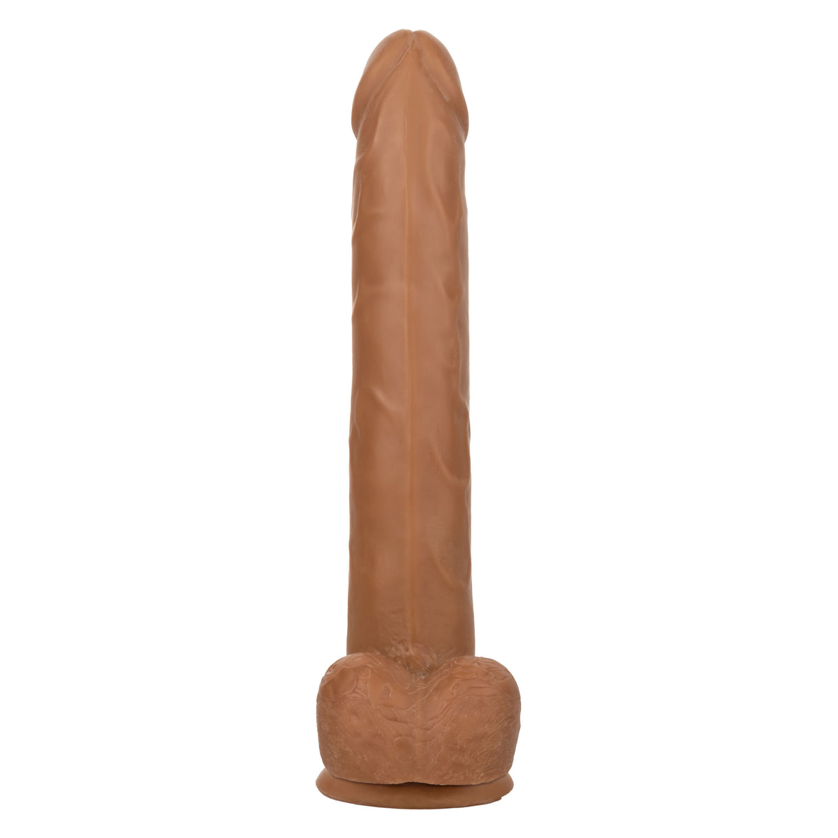 Size Queen 10 Inch Realistic Dildo - Beige | Brown > Dildos > Large Dildos