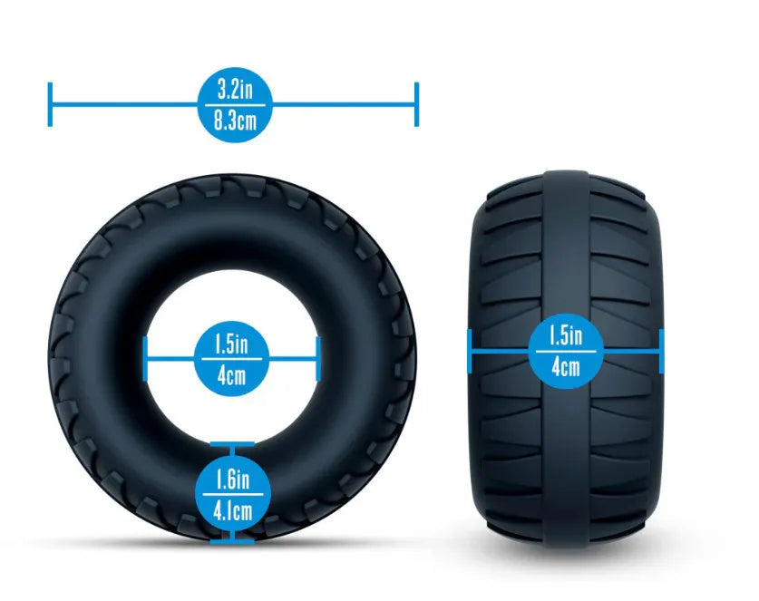 Performance Plus Traction (Black) – Premium Textured Cock Ring > Cock Ring > Single