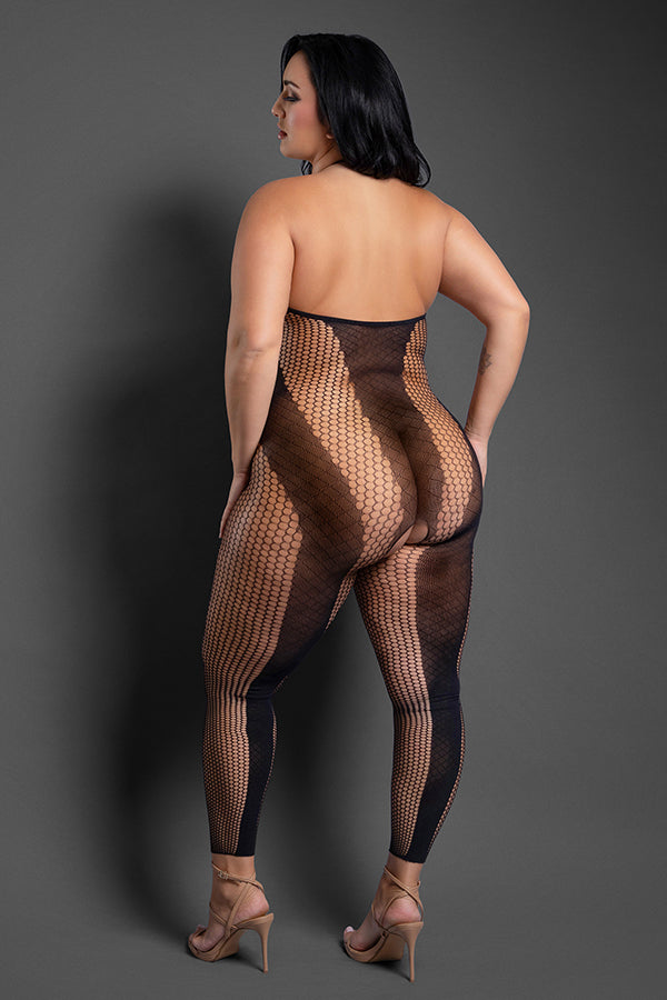 Make Your Move Footless Open Crotch Bodystocking (Black) – Bodystocking > Clothes > Bodies and Playsuits