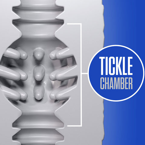 Rize Reakt (White) – Self-Lubricating Male Masturbation Stroker Strokers - Manual