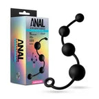 Anal Adventures Platinum X-Large Anal Beads – Flexible Silicone Anal Toy Black XL > Anal Range > Anal Beads