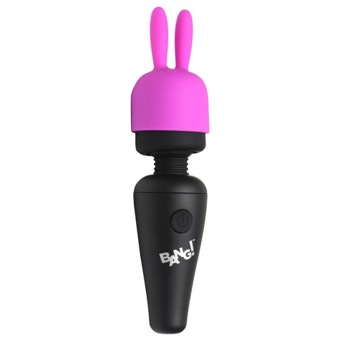 Bang! 10X Mini Wand with 3 Attachments in Black, Purple, and Pink - Rechargeable Powerful Vibrator with Premium Silicone > Sex Toys For Ladies > Wand Massagers and Attachments
