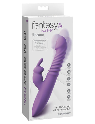 Fantasy For Her Thrusting Silicone Rabbit Vibrator With Heating VIBRATORS-RABBIT-MULTI