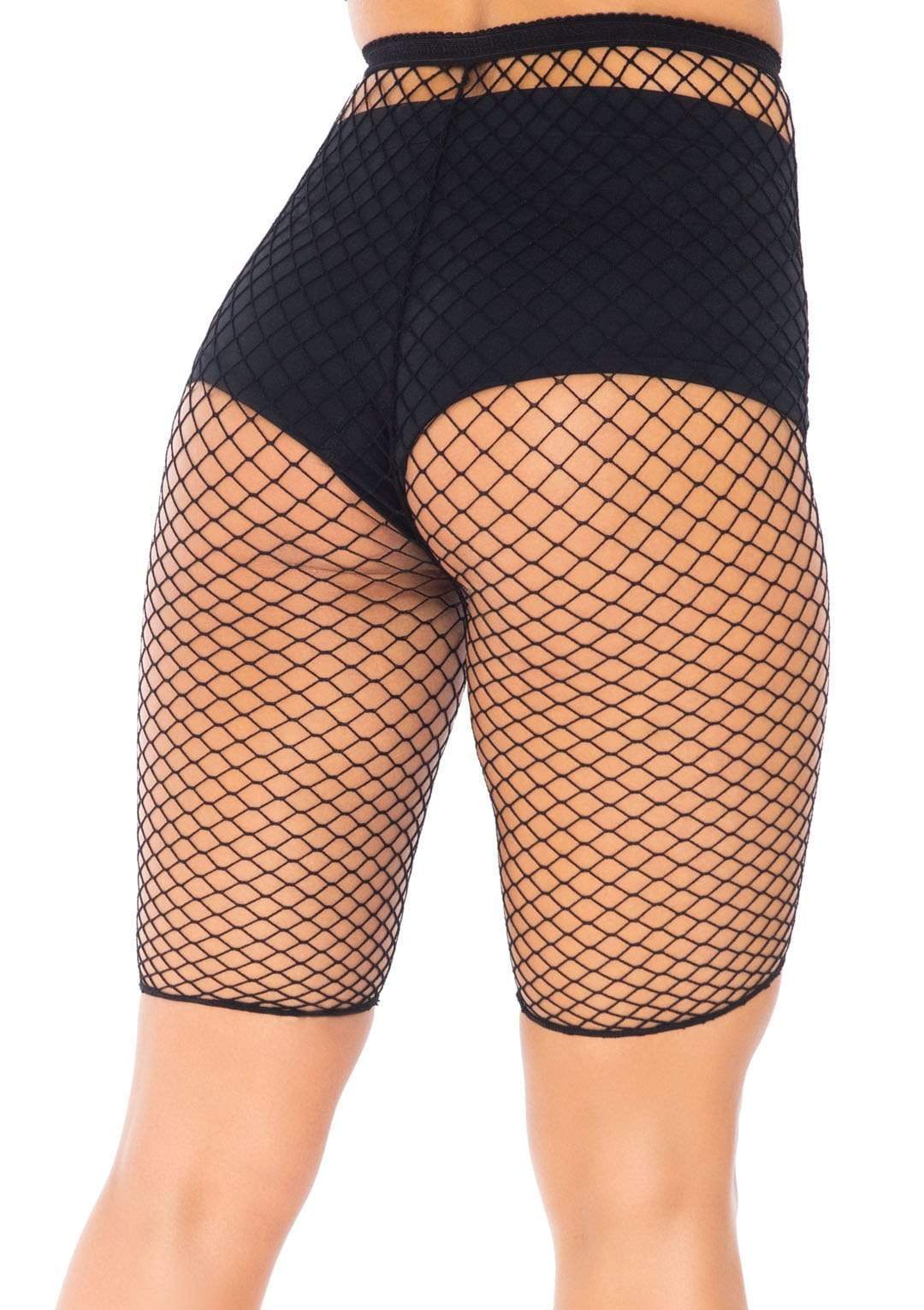 Industrial Fishnet Biker Shorts High Waist Festival Lingerie Black Lingerie & Sexy Apparel