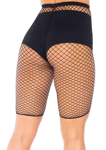 Industrial Fishnet Biker Shorts High Waist Festival Lingerie Black Lingerie & Sexy Apparel