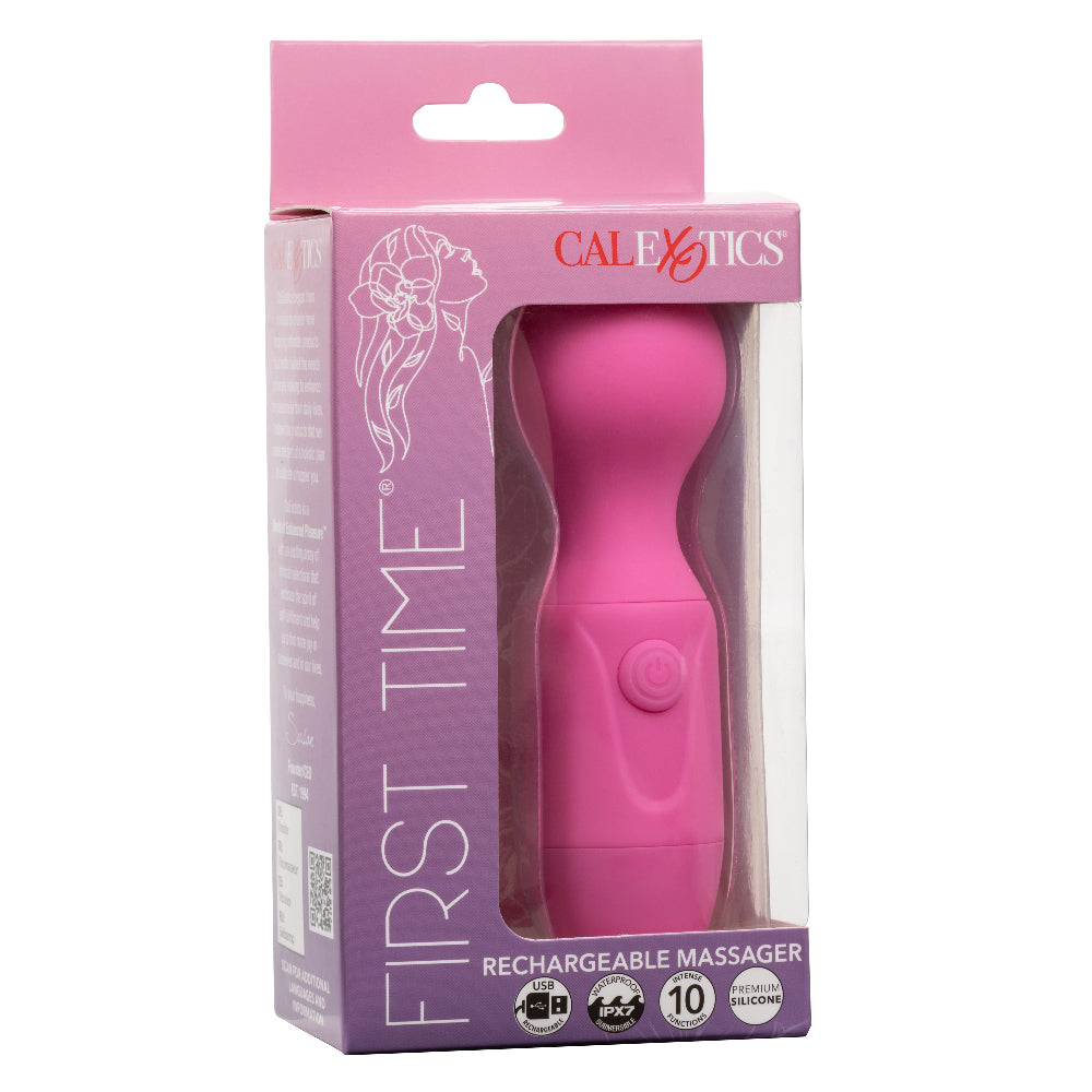 First Time Rechargeable Massager Pink Electric Massager