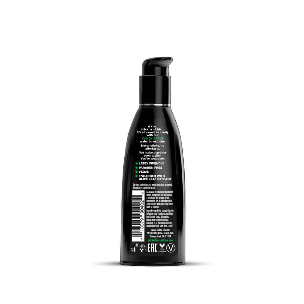 Wicked Aqua Candy Apple Lubricant 60 ml - Candy Apple Flavor Flavoured Lube