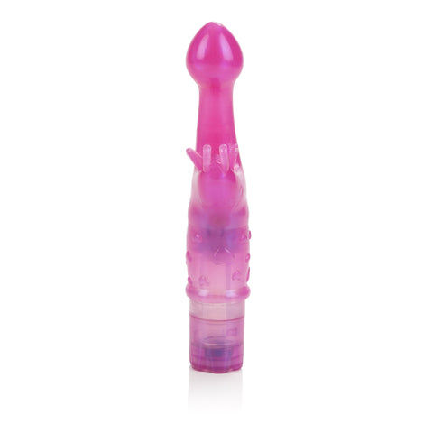 The Original Butterfly Kiss Pink Curvy Multi-Speed G-Spot and Clitoral Massager 2.75 Inch VIBRATORS-RABBIT