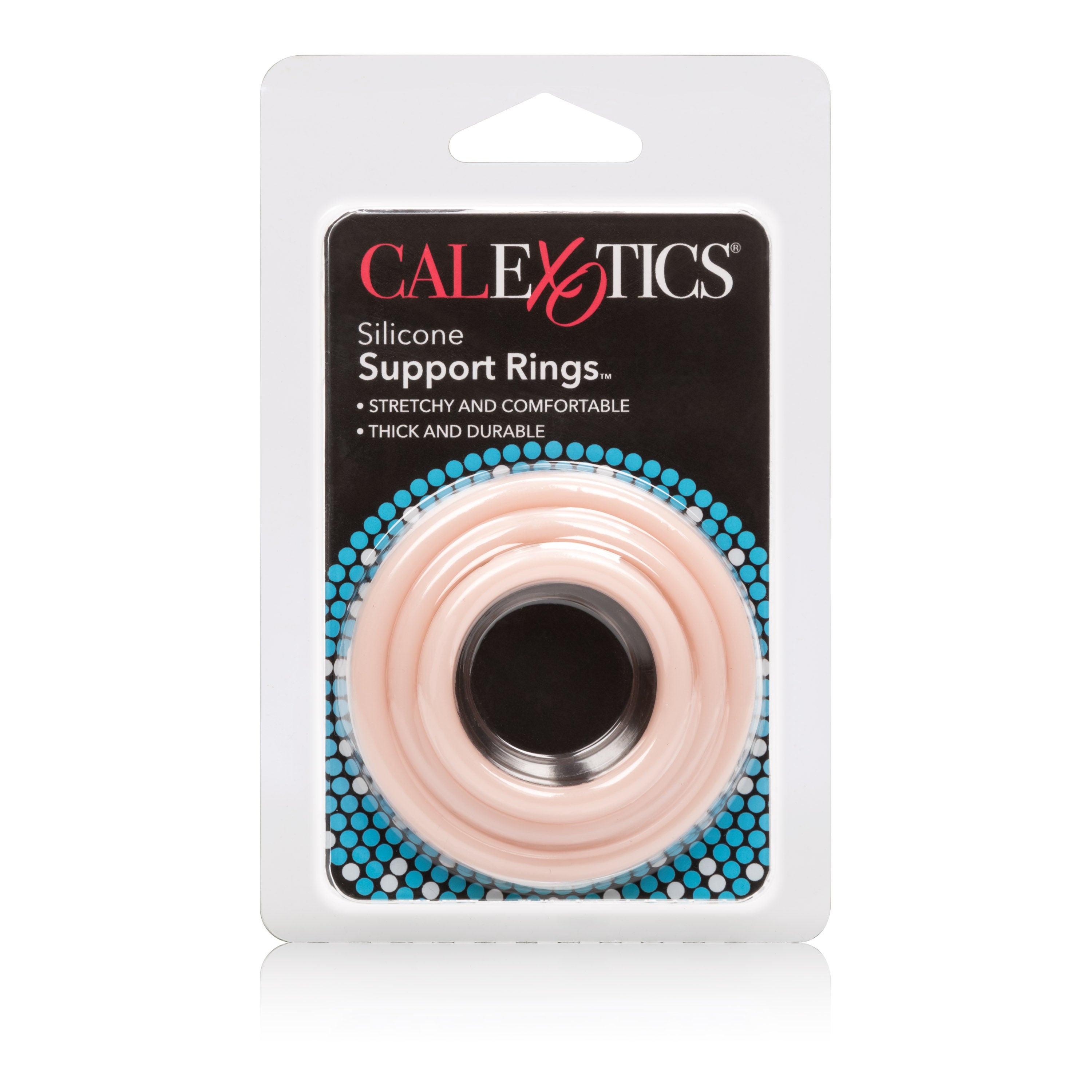 CalExotics Silicone Support Rings Set – Stretchy Comfortable Black Cock Rings > Cock Ring > Sets
