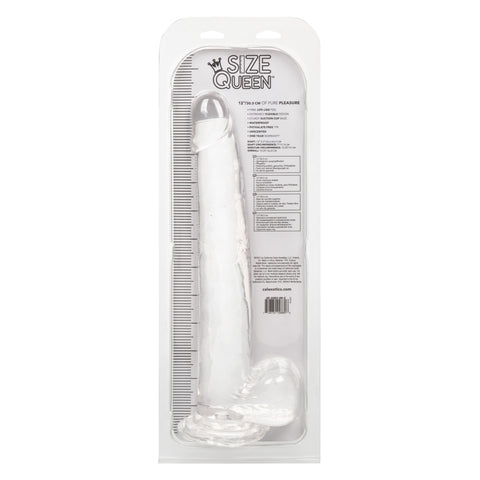Size Queen 12 Inch Realistic Dildo Clear Large Thick Dong Dongs Big