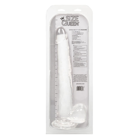 Size Queen 12 Inch Realistic Dildo – Firm 30.5 Cm Dildo Clear > Dildos > Large Dildos