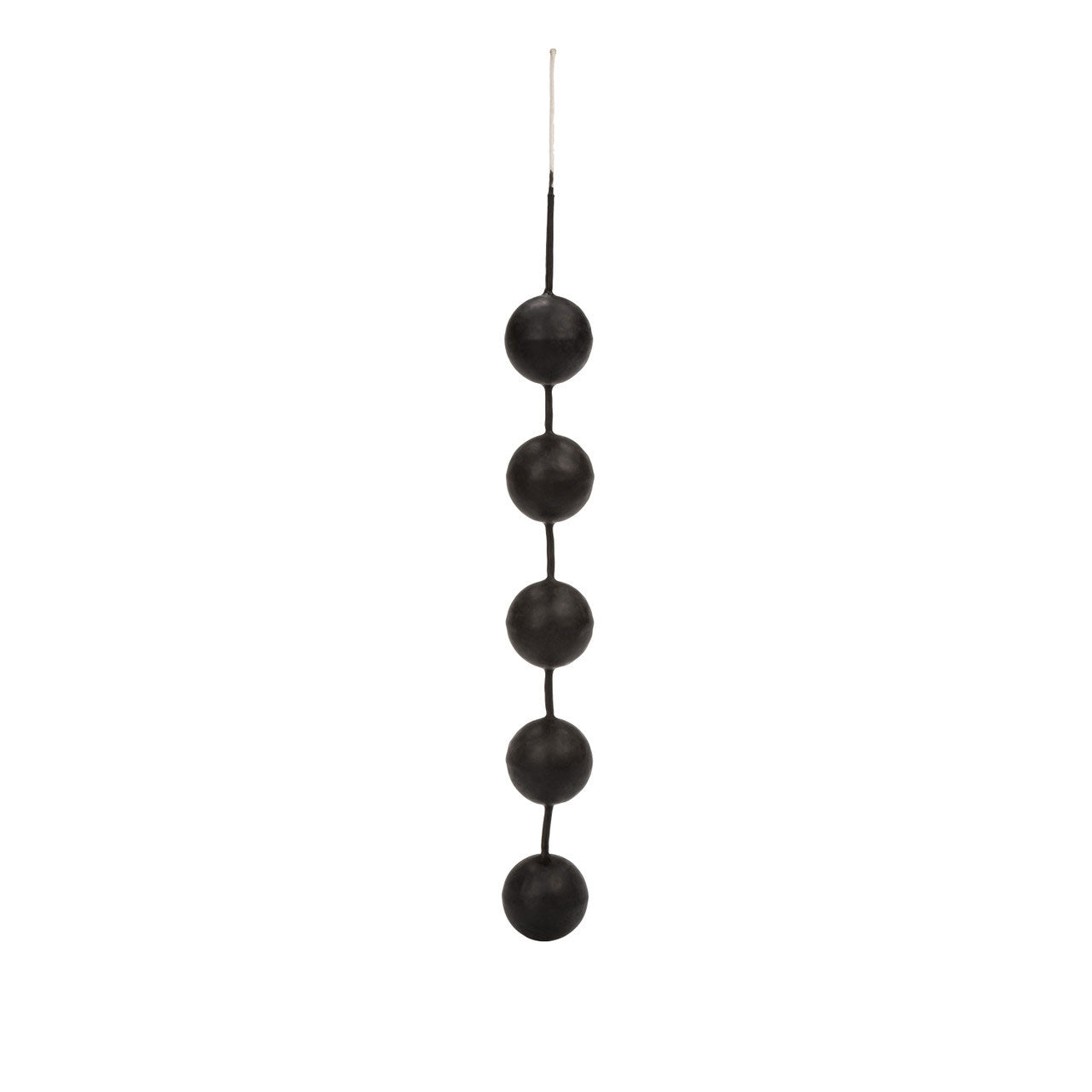 CalExotics Power Balls Black Latex Dipped 5-Ball Pleasure System with Easy Retrieval Cord 1.25 Inch Diameter > Sex Toys For Ladies > Kegel Exercise