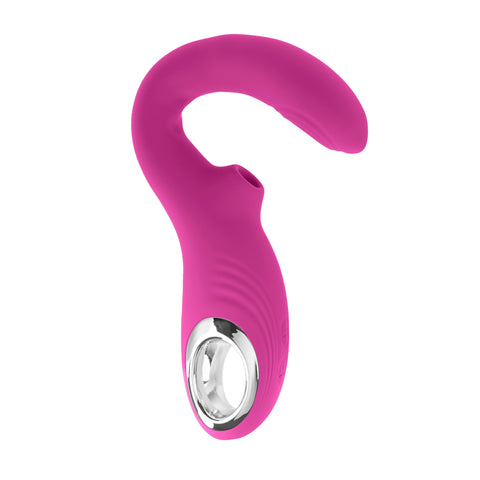 Flexible Magenta G-Spot and Clitoral Vibrator with Tapping Function Vibrators