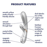 Satisfyer Adult Toys Silver Satisfyer Hot Lover Rabbit Vibrator Silver/Champagne 4061504002514