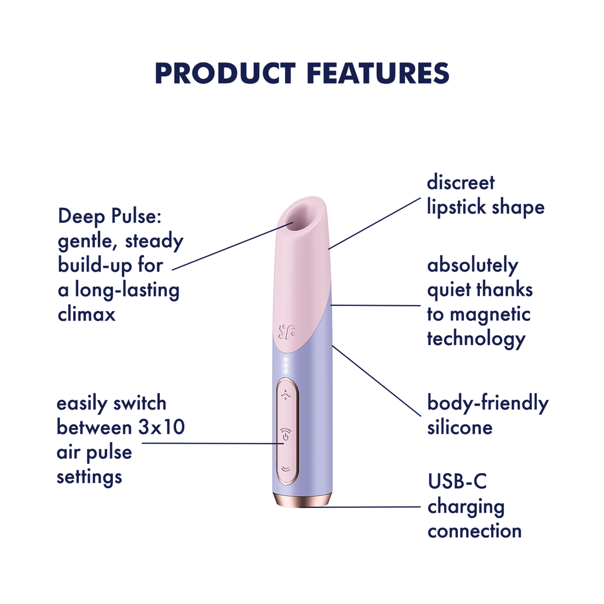 Satisfyer Bold Kiss – Air Pulse Vibrator with Adjustable Membrane > Sex Toys For Ladies > Air Pulsation