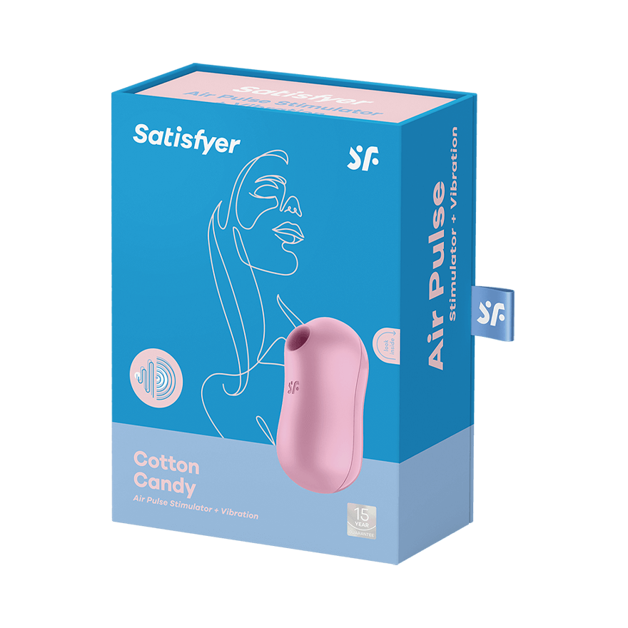 Satisfyer Cotton Candy – Air Pulse Stimulator Plus Vibrator > Sex Toys For Ladies > Air Pulsation
