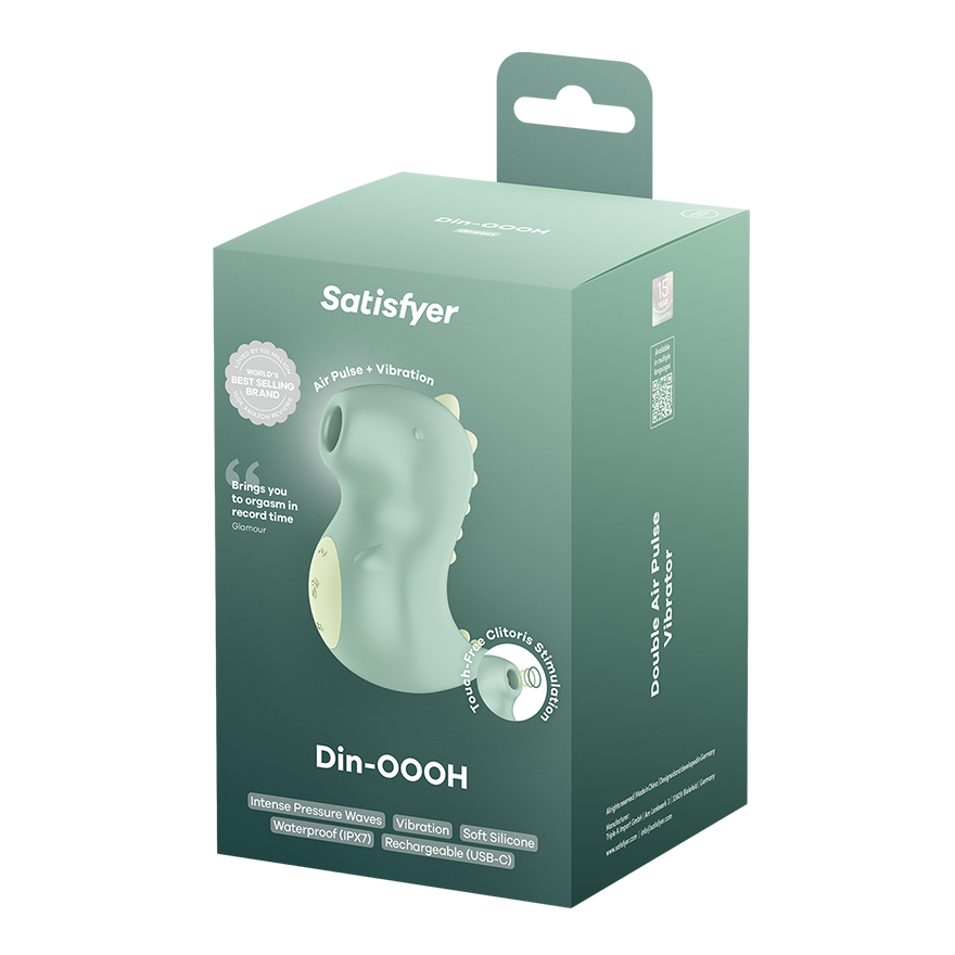Satisfyer Din-Oooh – Compact Pressure Wave Vibrator with Two Motors > Sex Toys For Ladies > Air Pulsation