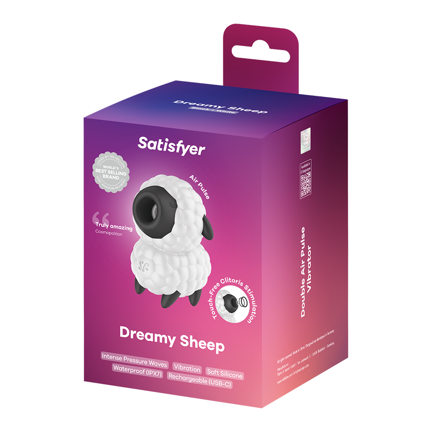 Satisfyer Dreamy Sheep – Compact Air Pulse and Vibrator Toy > Sex Toys For Ladies > Air Pulsation