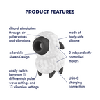 Satisfyer Dreamy Sheep – Compact Air Pulse and Vibrator Toy > Sex Toys For Ladies > Air Pulsation
