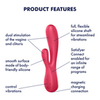 Satisfyer Mono Flex Rabbit Vibrator Coral