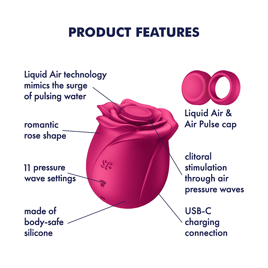 Satisfyer Pro 2 Classic Blossom – Pressure Wave Vibrator > Sex Toys For Ladies > Air Pulsation