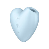 Satisfyer STIMULATORS-PREMIUM Blue Satisfyer Cutie Heart -   Air Pulsation Stimulator with Vibration Blue 4061504037271