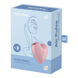 Satisfyer STIMULATORS-PREMIUM Red Satisfyer Cutie Heart - Air Pulsation Stimulator with Vibration Pink Light Red 4061504037264