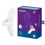 Satisfyer STIMULATORS-PREMIUM White Satisfyer Bold Lover -  USB Rechargeable Finger Stimulator 4061504004105