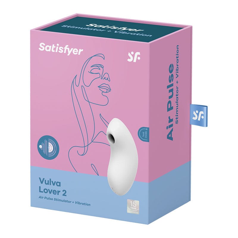 Satisfyer STIMULATORS-PREMIUM White Satisfyer Vulva Lover 2 -  -  USB Rechargeable Air Pulse Clitoral Stimulator 4061504018638