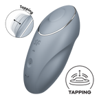 Satisfyer Tap and Climax 1 Lay-On Vibrator Blue