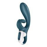 Satisfyer VIBRATORS-PREMIUM Blue Satisfyer Hug Me - USB Rechargeable Rabbit Vibrator with App Control 4061504036571