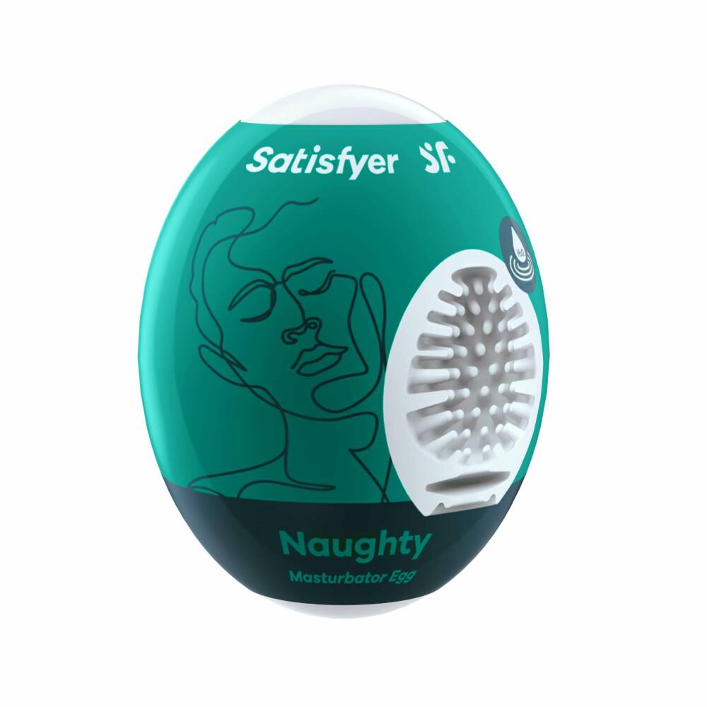 Satisfyer Masturbator Egg Naughty Compact Textured Masturbator Device > Sex Toys For Men > Masturbators Cup