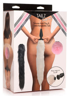 Snap-On Silicone Anal Plug with Three Interchangeable Animal Tails Multi > Anal Range > Tail Butt Plugs