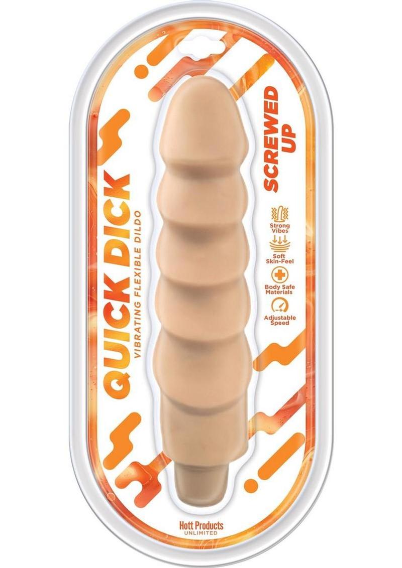Screwed Up Quick Dick 8 Inch – Vibrating Flexible Dildo > Vibrators > Realistic Vibrators