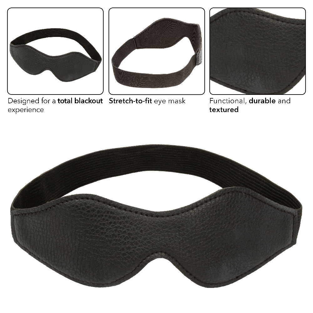 Nocturnal Collection Stretch Eye Mask Black for Sensory Play Blindfold