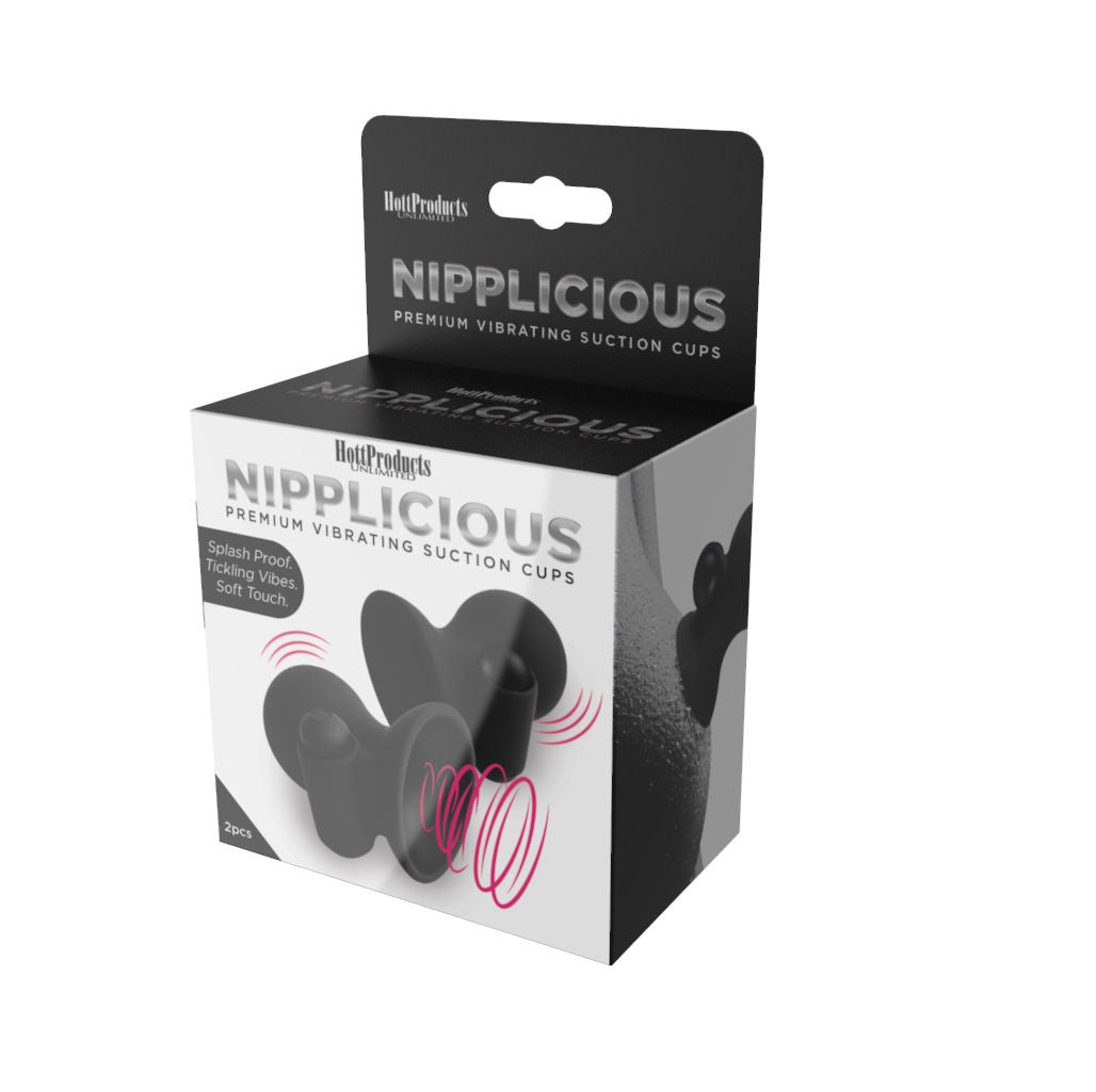 Vibrating Nipple Suction Cups Black for Adult Intimate Pleasure Black Nipple Suckers
