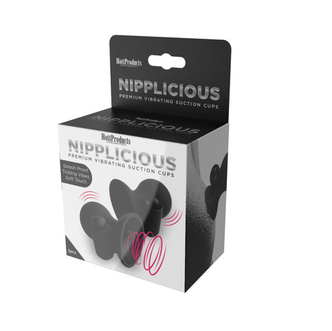 Vibrating Nipple Suction Cups Black for Adult Intimate Pleasure Black Nipple Suckers