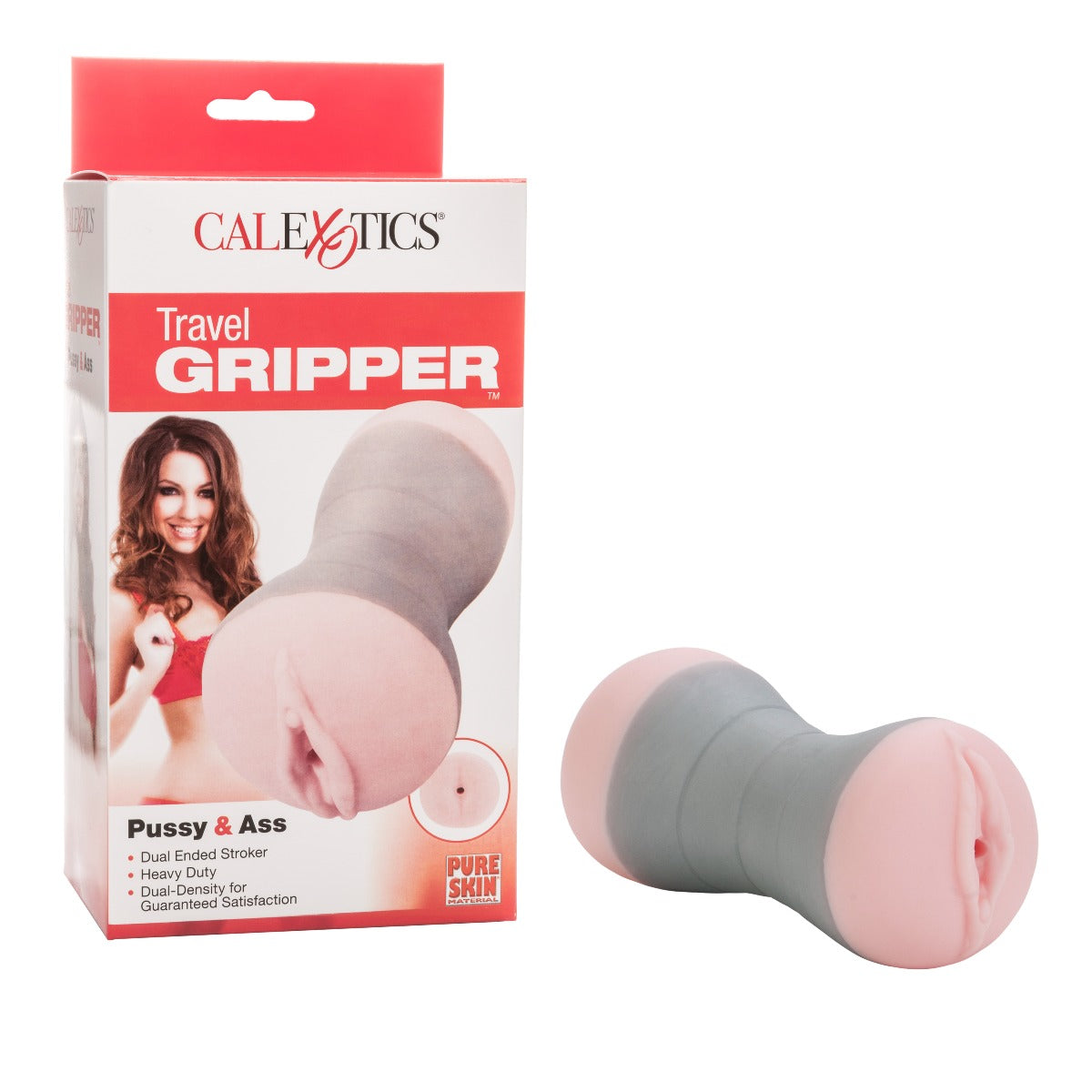 Travel Gripper Dual End Masturbator Sleeve – 5.5 Inch Compact Masturbator Toy Pink > Sex Toys For Men > Masturbators > Manual