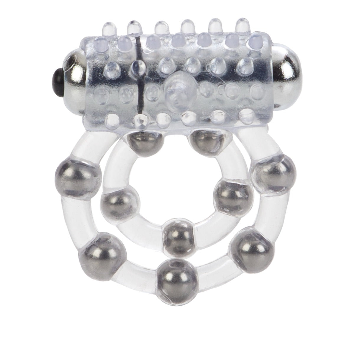 Maximus Waterproof Enhancement Ring with 10 Stroker Beads – Flexible TPR Cock Ring > Cock Ring > Vibrating