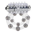 Maximus Waterproof Enhancement Ring with 10 Stroker Beads – Flexible TPR Cock Ring > Cock Ring > Vibrating