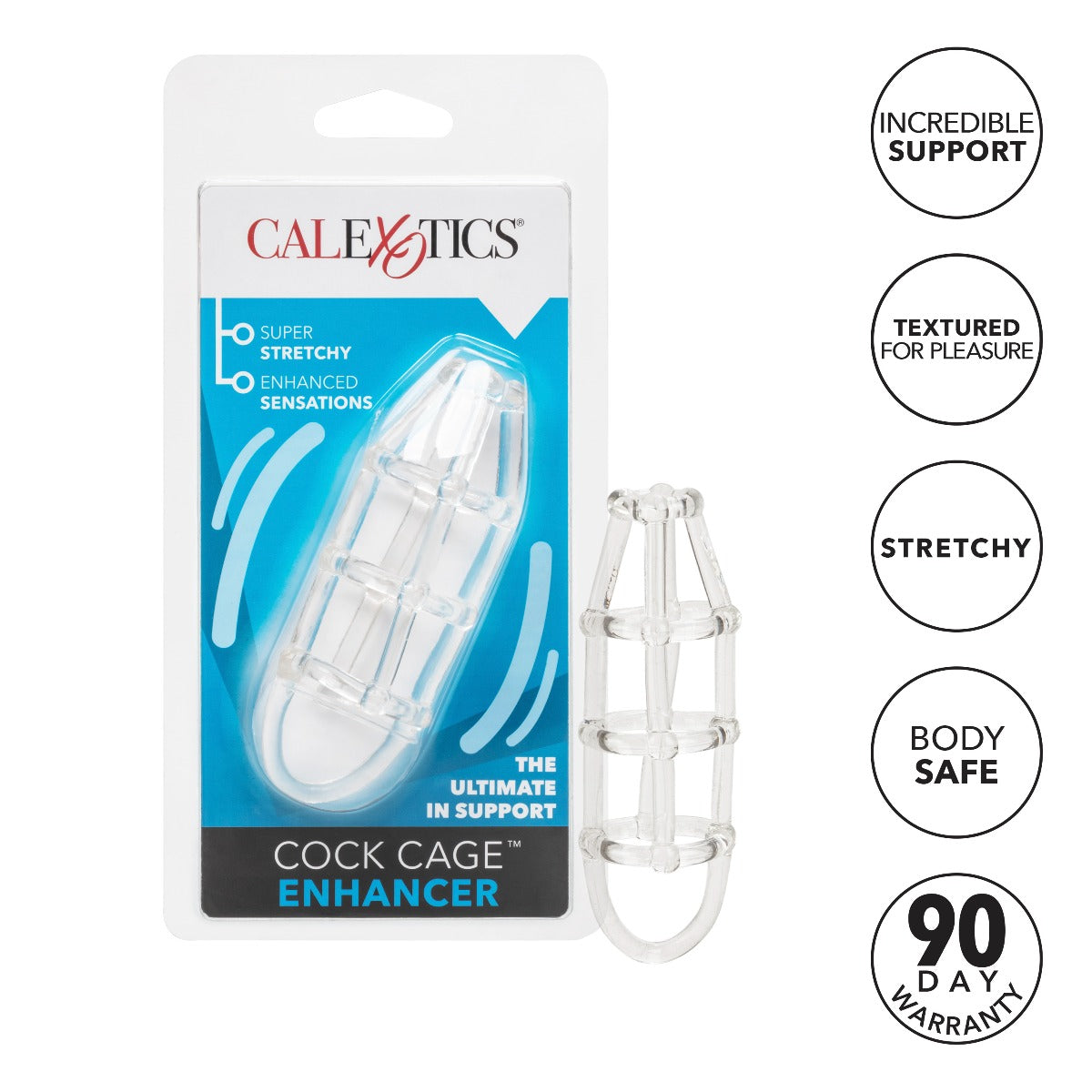 Clear Cock Cage Enhancer – Soft Stretchy Elastic TPR Cock Cage Accessory > Bondage Gear > Male Chastity