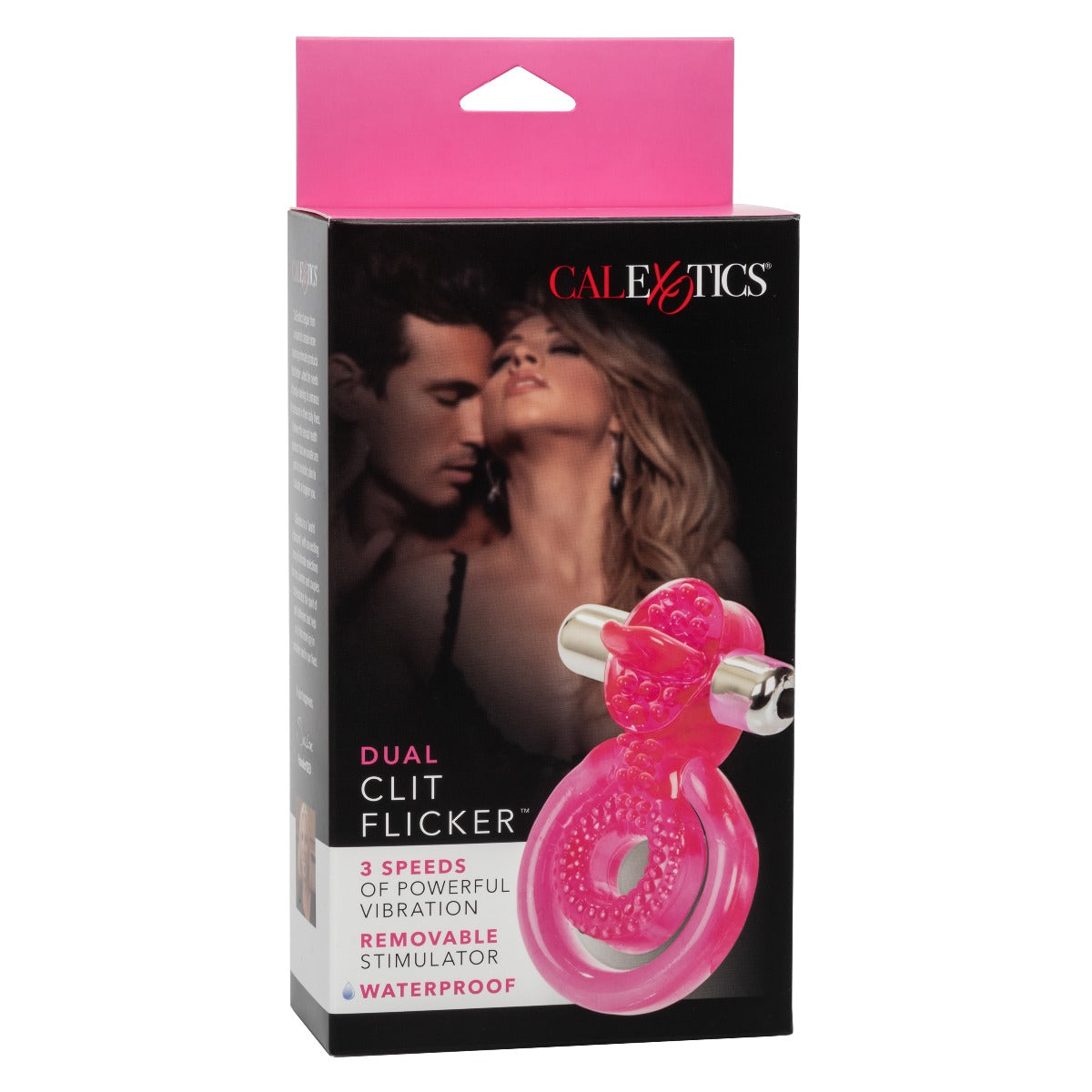 CalExotics Dual Clit Flicker Vibrator with Removable Stimulator Cockring > Cock Ring > Vibrating