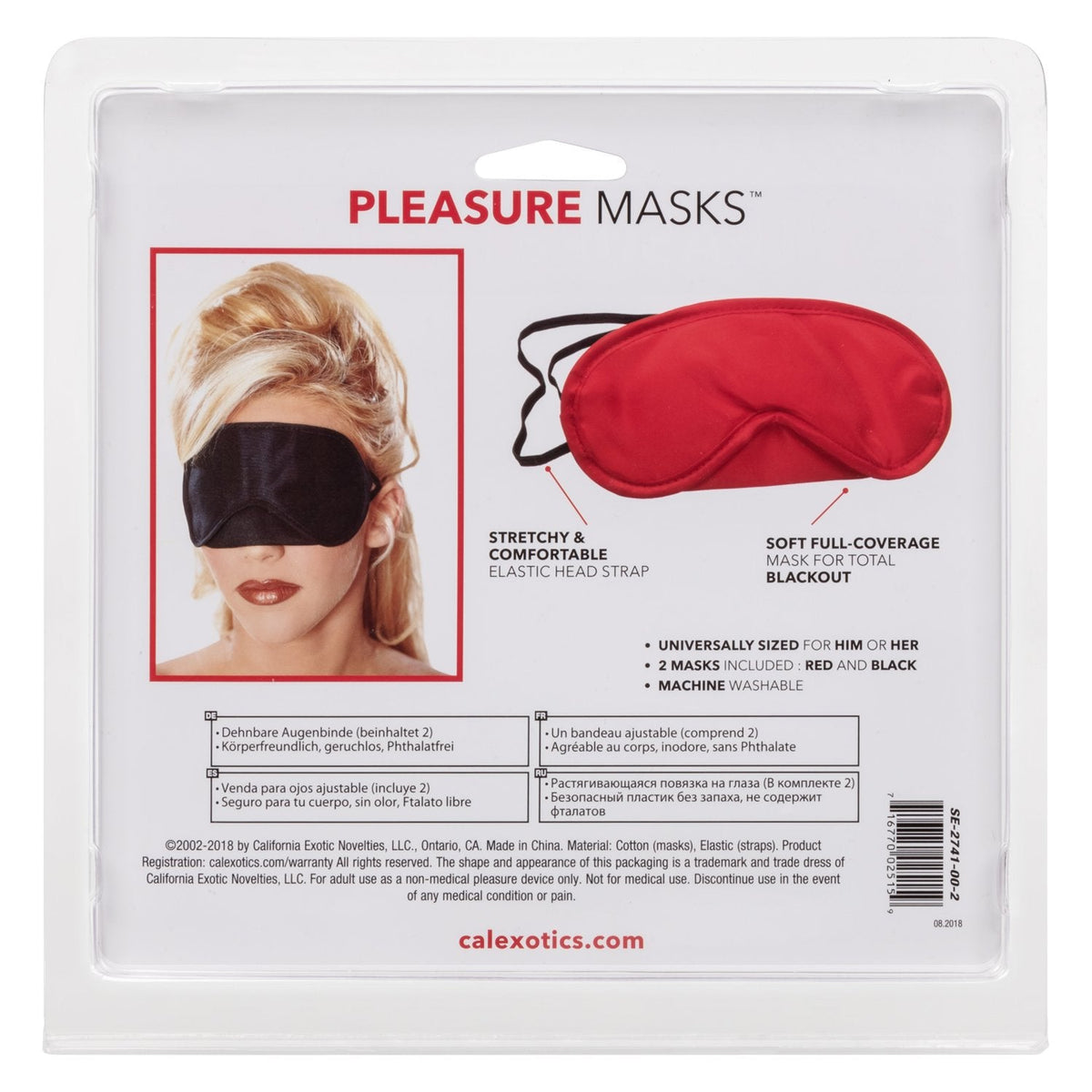 CalExotics Pleasure Masks 2 Pack Erotic Blindfolds > Bondage Gear > Blindfolds