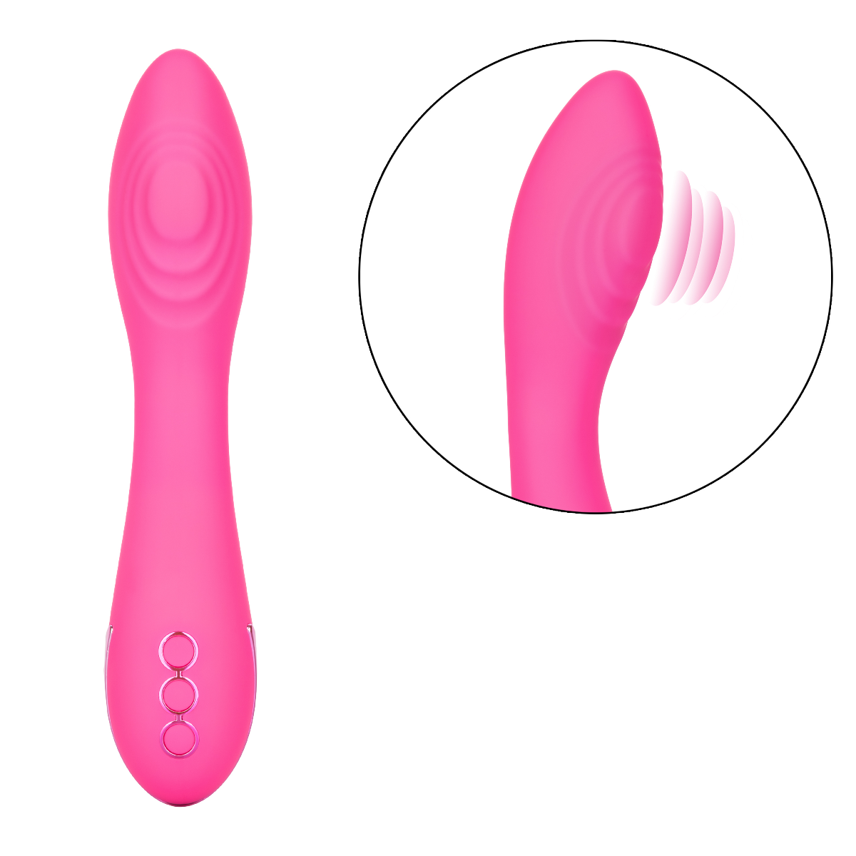 California Dreaming Surf City Centerfold Silicone Vibrator with 3 Speeds and 10 Vibration Functions > Vibrators > Standard Vibrators