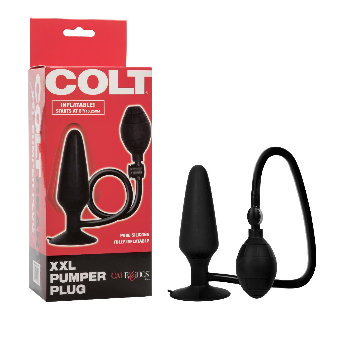 Colt XXL Pumper Plug – Inflatable Silicone Anal Plug with Squeeze Bulb and Quick Release Valve > Anal Range > Tunnel and Stretchers